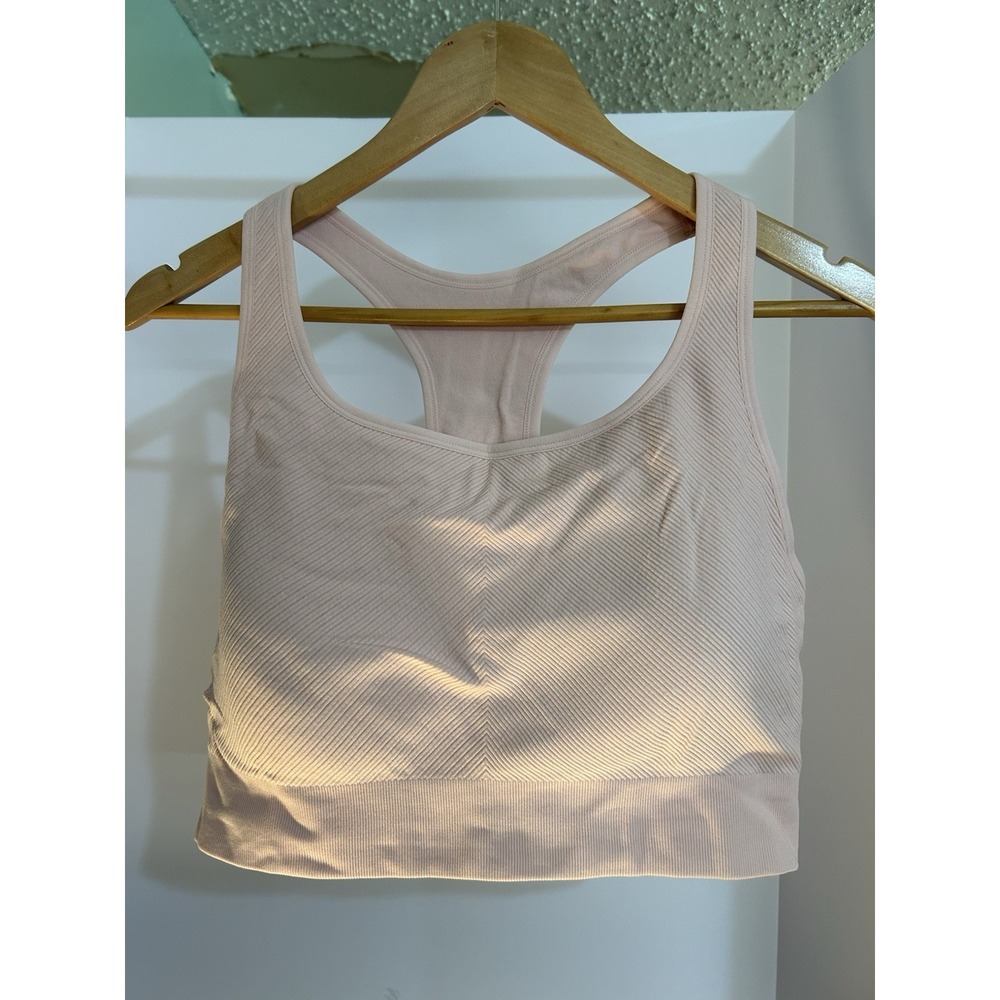 NIB Seamless Racerback Sports Bra XXL (38-42 D-DDD) Pink - Picture 3 of 5